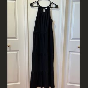 Black High Neck Maxi Sundress- Old Navy